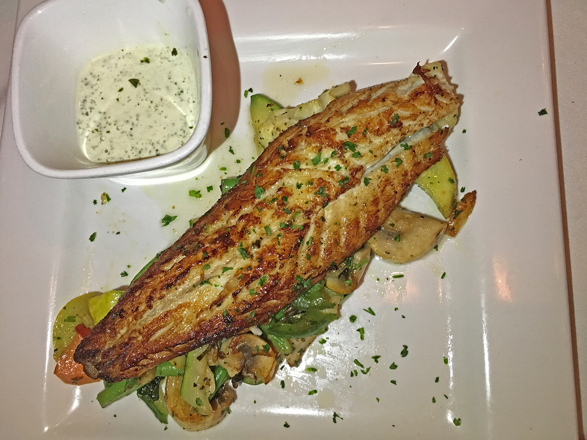 Alaine's branzino veg ret