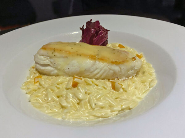 Vendimia rodaballo y orzo con calabaza 1 ret